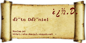 Áts Dániel névjegykártya
